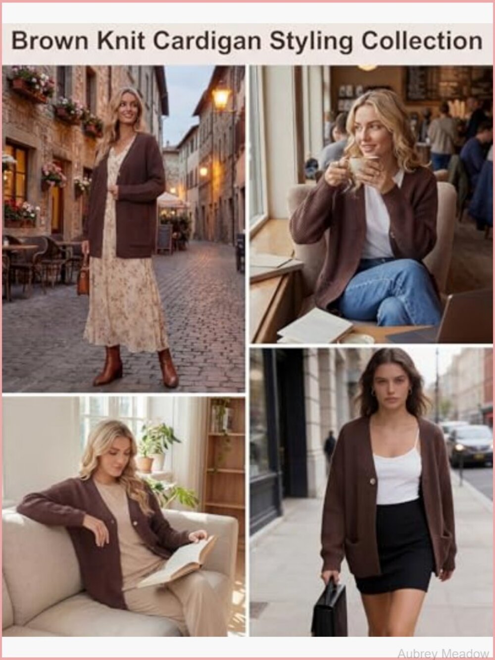 Chunky Cardigan Sweater Women Long Sleeve Soft Knit Loose Fit Cardigans Pockets - Picture 7 of 7
